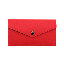 Creative Big Felt Coin Purse Wallet Woman Men Credit Card-Red