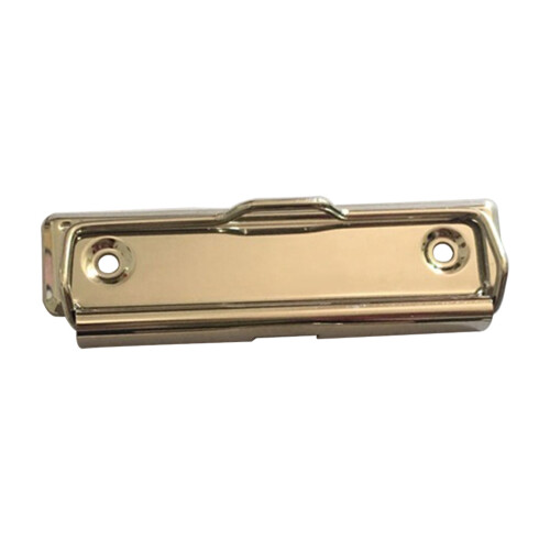 Mountable Metal Clipboard Clips Spring Loaded Surface-Gold