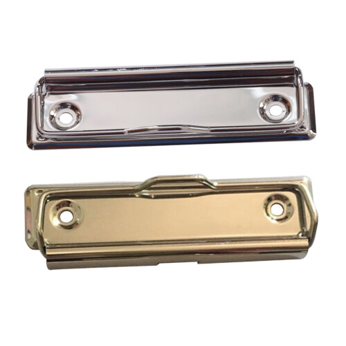 Mountable Metal Clipboard Clips Spring Loaded Surface-Gold 2