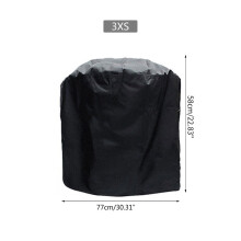 Waterproof BBQ Cover Grill Cover Anti-Black 190T-圆柱形3XS-Φ77