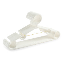 10 Pcs for Creative Baby Clothes Hanger Plastic Tubular-White