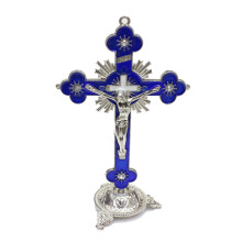 Plum Blossom Metal for Cross Jesus Christ Bitterness-Blue