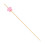 100 Pezzi A Stelle In Bamboo Per Frutta Cocktail Feste Rosa 1