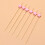 100 Pezzi A Stelle In Bamboo Per Frutta Cocktail Feste Rosa 9