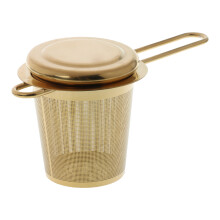 Stainless Steel Tea Infuser Metal Large Capacity Loose-Golden