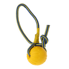 Dog Training Sphere Toy Pet Fun Toy Dog Chew Sphere with Rope-1