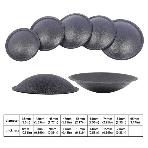2 Pieces/set Dust-proof Speaker Dust Cover Dust-Black 45x9mm 2