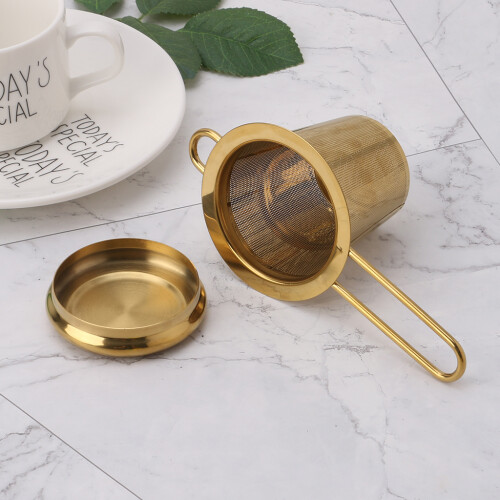 Stainless Steel Tea Infuser Loose Leaf Teapot Spice-Silver 2