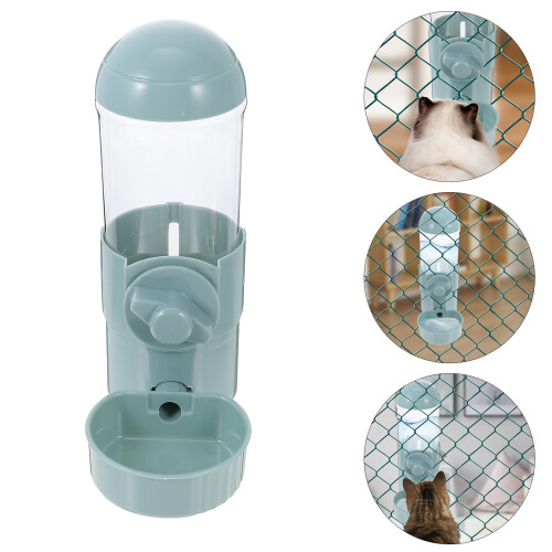 Blue Dog Cage Water Feeder Lightweight ABS Pet Drinking Tool 2