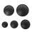 Antibacterial Speaker Loudspeaker Dust Covers-Black 55x13mm 3