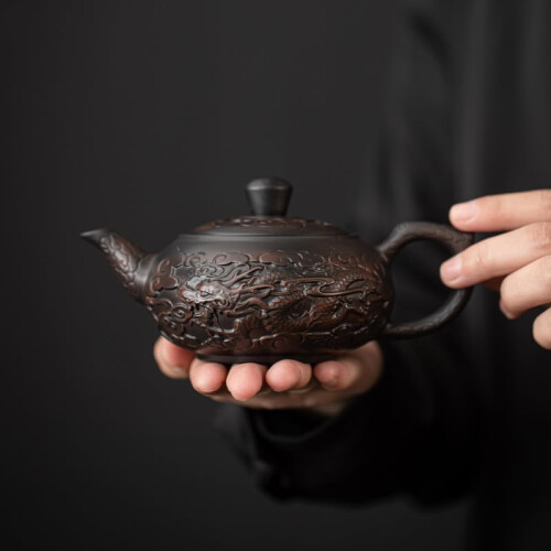 Handmade Smooth Texture Clay Teapot-style5 Style 5 Model Teapot for Tea Brewing 1