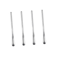 Stainless Steel Ice Scoop Spoon Cream Spoon Cocktail Stirrer Reusable Short Handle Silver