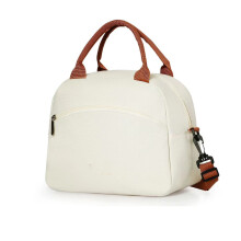 Modern Water Resistant Lunch Carriers With Spacious-Beige