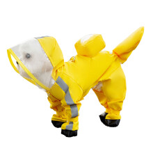 Dog Waterproof Raincoats Ponchos Coat 6 Size-Yellow XS