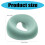 Professional Ergonomic Face Cradles Pillow For Spa Massage-grey 4