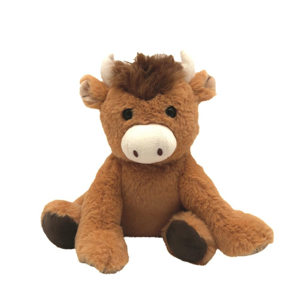 Photos - Other Toys Aroma Home Super Cute Snuggable 12" Heatable Plush Scottish Highland Cow Coo Teddy 