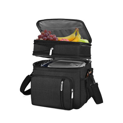 Thermal Coolers Bag Waterproof Oxford Materials-Black