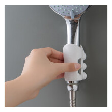 Shower Suction Cup Mount For Shower Head Bracket, No-Drill Universal Silicone White, Model 188, Movable And Fixed Seat