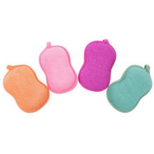 4Stk Kinder Badebürsten Schwammset Mit Fröhlichen Designs
