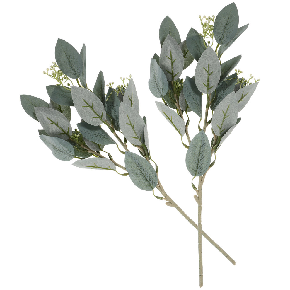 8 Sztuk Plastikowych Oliwnych GałąZek Do Dekoracji Biurka-image