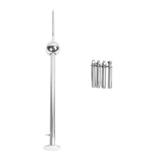 Stainless Steel 3-Pole Arrester Rod 1M Roof Thunder Protection