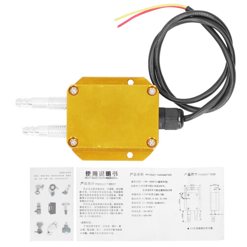 (0-100pa) Drucktransmitter Gelb Mikro-Differenzial 24V 0-20kPa