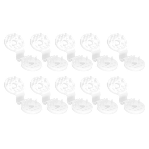 (White) 100 Stück Sonnenschutzclips Vögel Schutz Schwerlast Weiß 2