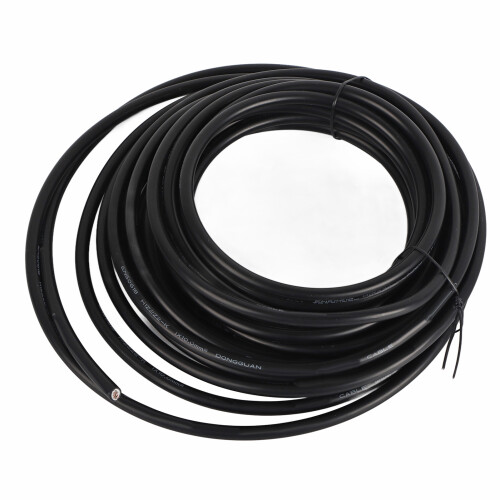 (Black 10mm² 10m / 32.8ft) Solar Panel Wire XLPE High Temp Resistant 6mm² 20m Red
