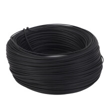 (Black) 100m 0,45mm Verzinkter Draht Schwarz Outdoor