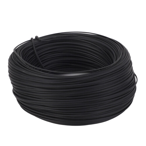 (Black) 100m 0,45mm Verzinkter Draht Schwarz Outdoor