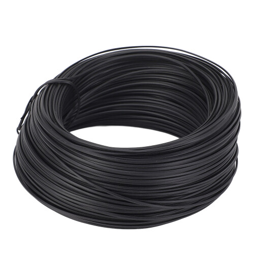 (Black) Flachstahlbinder 0,55mm 85m PVC Schwarz