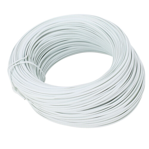 (White) Flachstahlbinder 0,55mm 85m PVC Schwarz