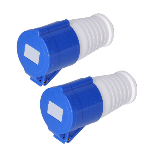 2x Industriesockel wasserdicht 3-polig robust 1
