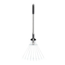 (9 Teeth 55‑73.5cm Length 11‑31cm Width) Teleskop-Blattrake Edelstahl 9 Zinken 55-73,5cm