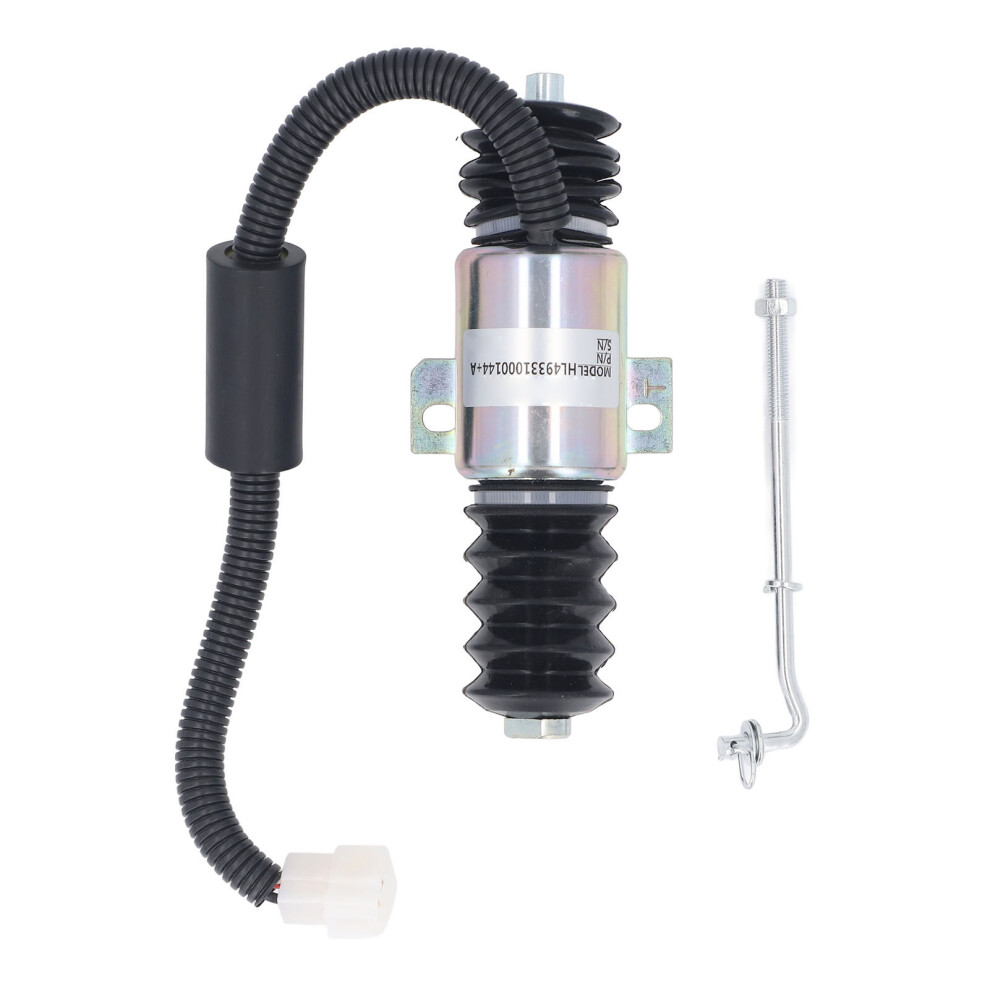 Excavator Fuel Shutoff Solenoid Hl49331000144+A 12V For Diesel Engine 585383438874