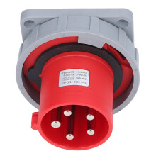 5-poliger Industriestecker Nylon Messing 220/380V 63A wasserdicht
