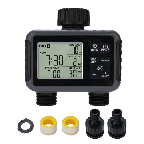 Bewässerungstimer LCD 3 Modi IPX5 regensicher garten