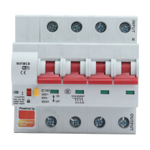 (100A) Smart-WiFi-Sicherungsautomat 4P AC 400V 25A mit Sicherheitsblock