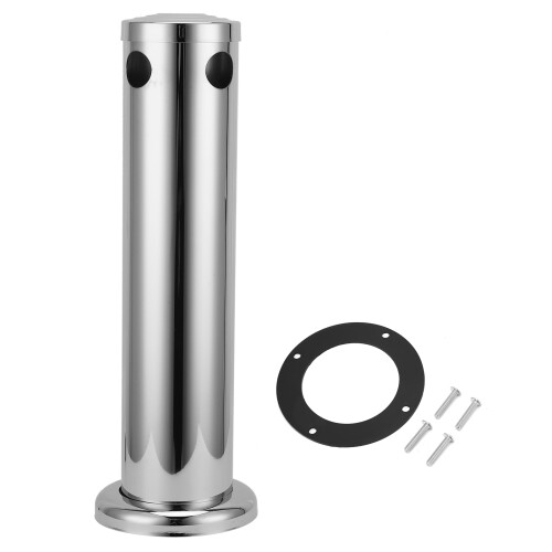 Edelstahl-Bier-Turm mit 2 Hähnen