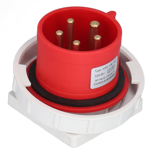 Industrial Socket IP67 Waterproof 3P+N+E 32A 220/380V 240/415V 1