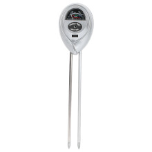 3-in-1-Bodentester Feuchte/pH/Licht Silber
