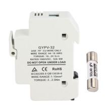 1P 32A 1000VDC Solar PV Fusehalter 20A Kurzschlussschutz