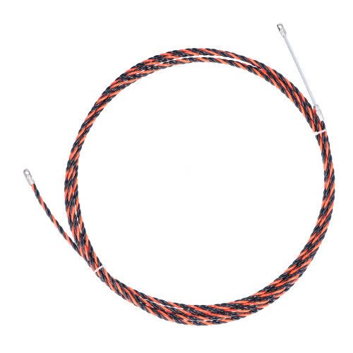 5m Ummanteltes Kabel Rot/Schwarz Edelstahl