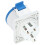 3 Pin 2P+E IP44 Waterproof Aviation Socket AC 220-240V 32A 5