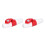 2 Stk Industrie-Steckdose 5-polig IP44 3-Phasig 16A 3