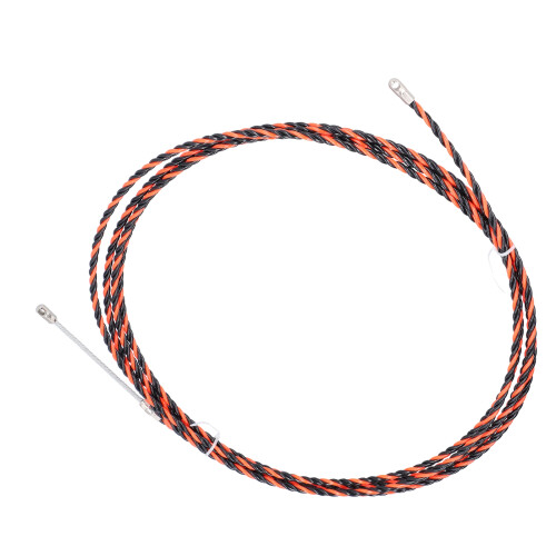 5m Ummanteltes Kabel Rot/Schwarz Edelstahl 1