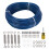 100ft Blaues Stahl-Drahtseil Spanner 3mm 1