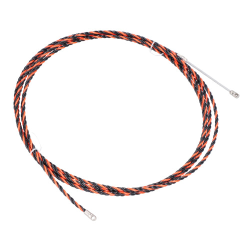 5m Ummanteltes Kabel Rot/Schwarz Edelstahl 2