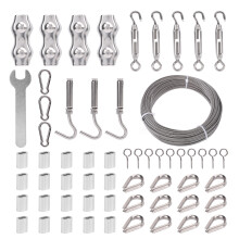 Drahtseil-Spannsatz 100ft 2mm Edelstahl Spanner