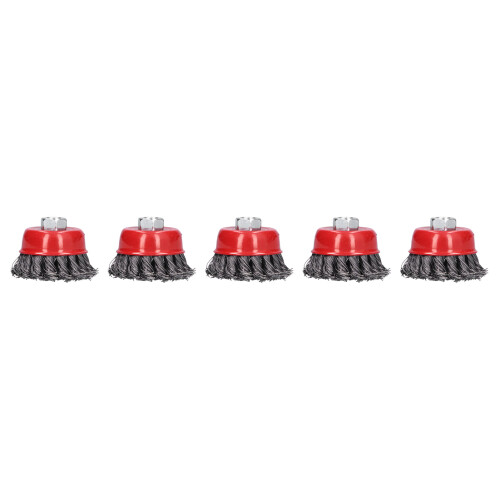 5x Stahldrahtbürsten-Set M10 Polierwerkzeug 1